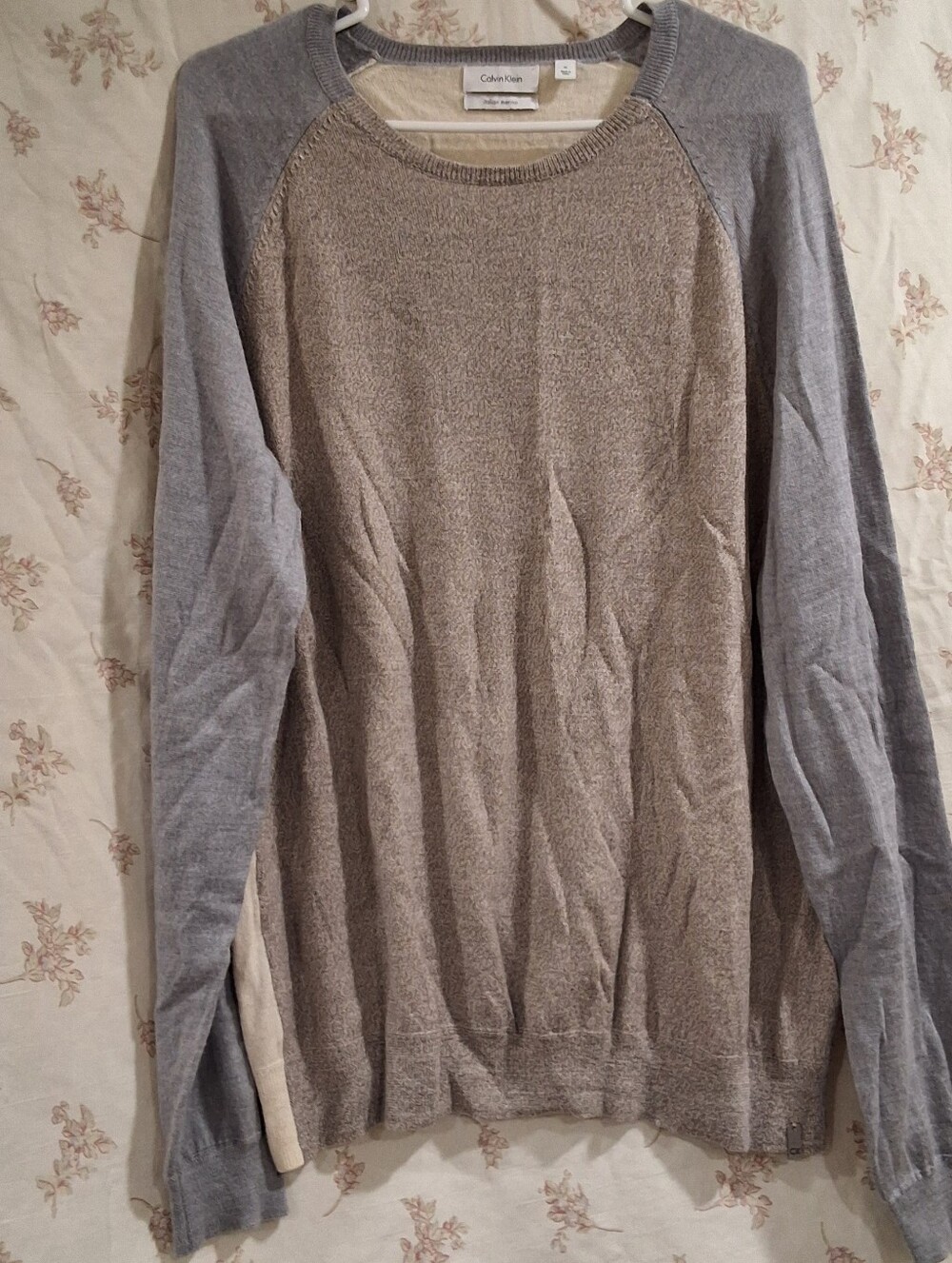 Calvin Klein Men's Italian Merino Wool Sweater Size XL